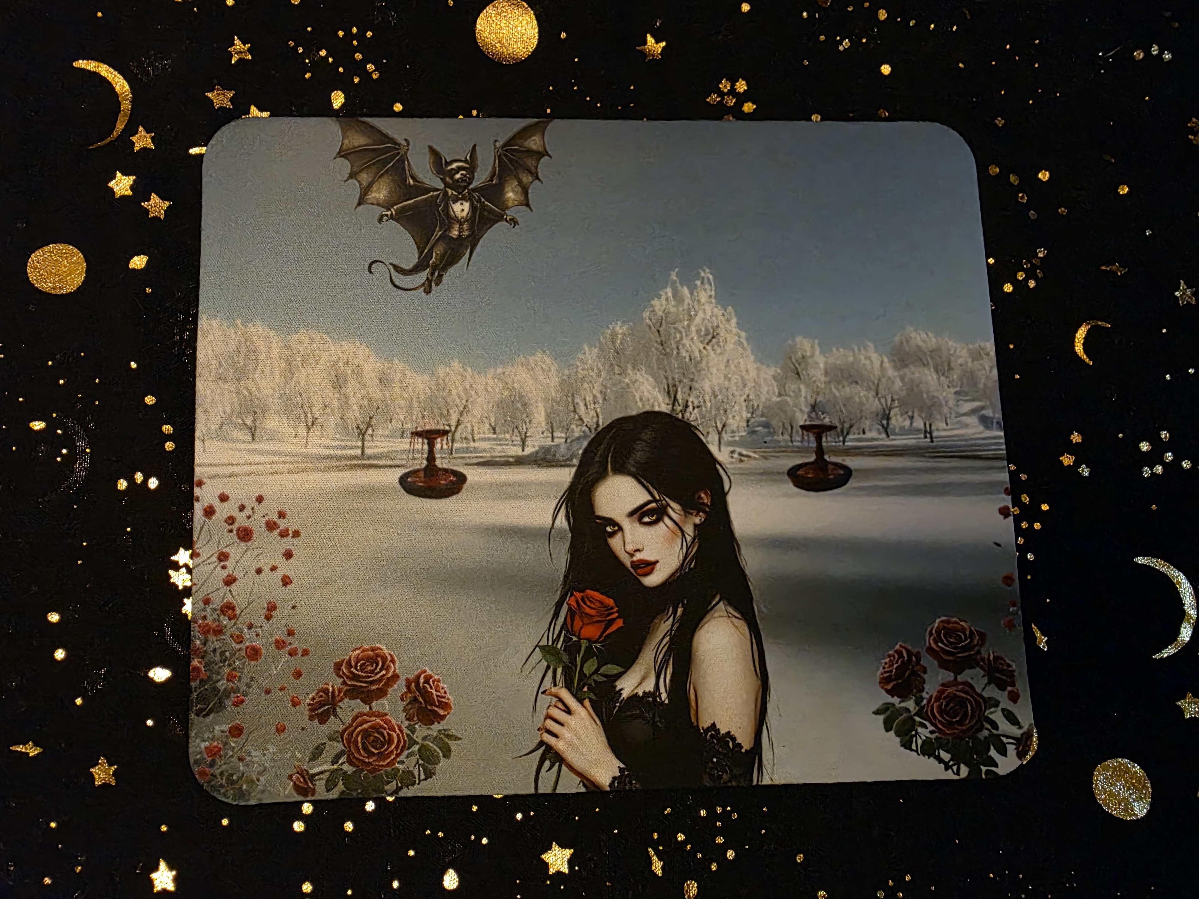 Gothic Winter Fantasy Mouse Pad