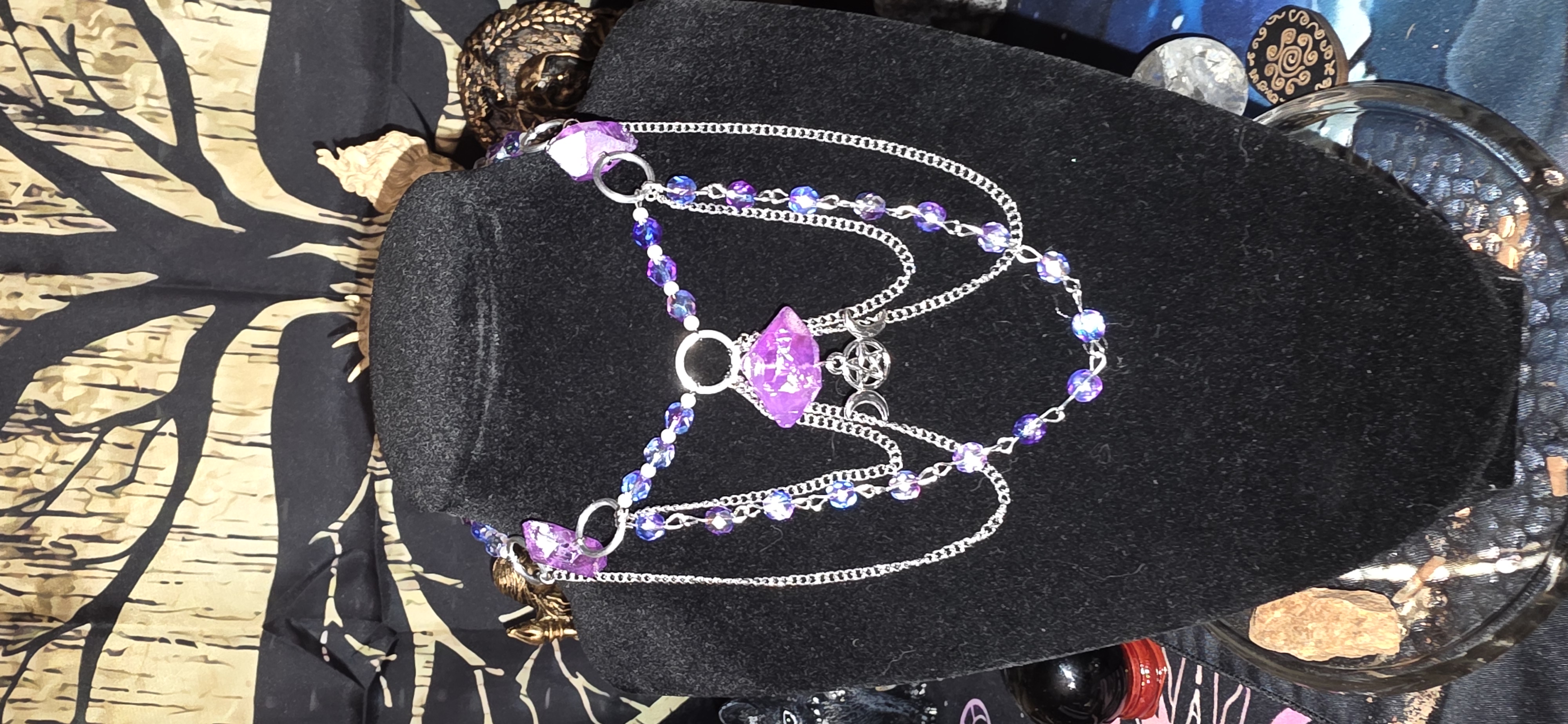 Regal Twilight Moon Necklace