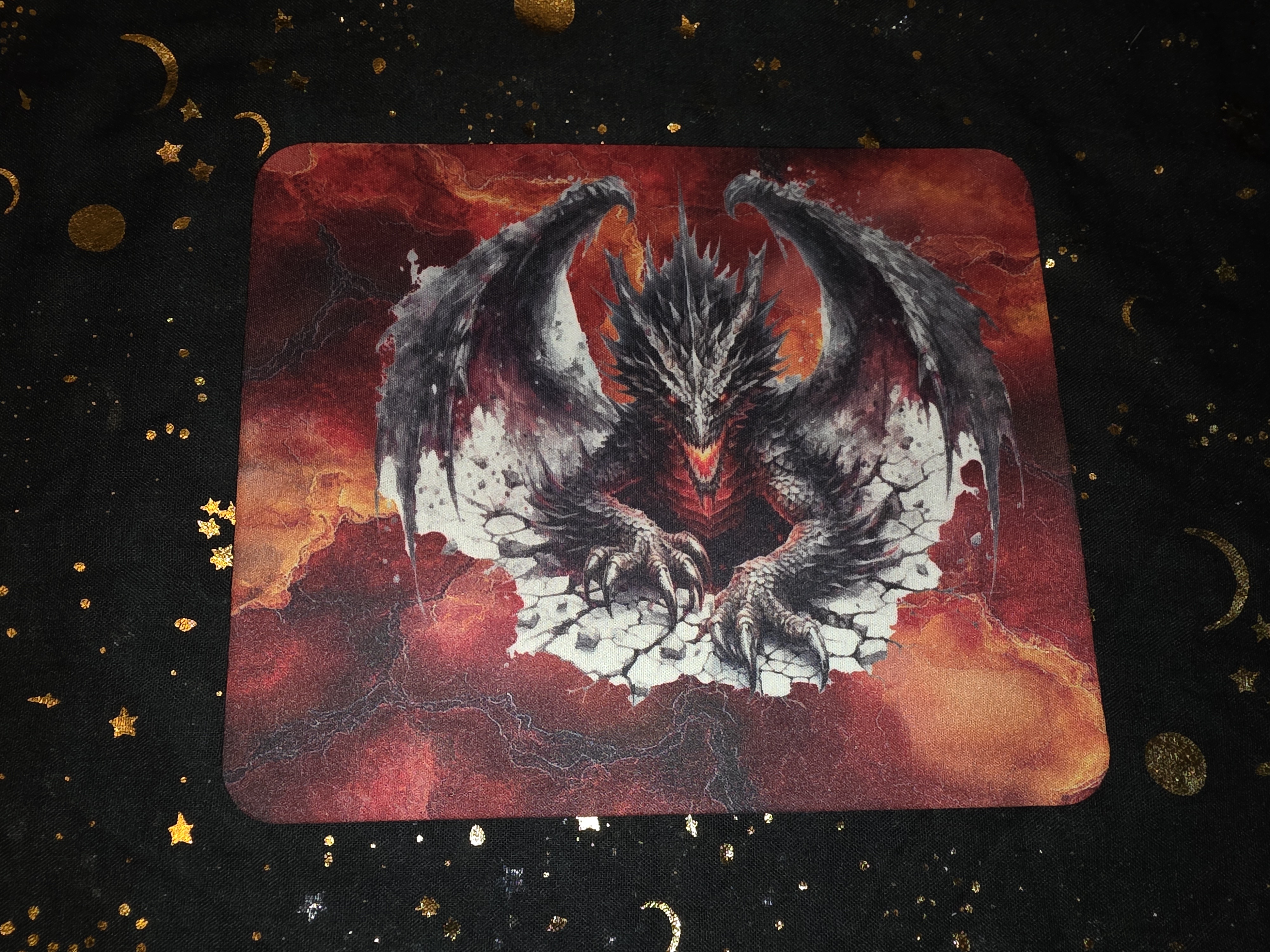 Dragon Fantasy Mouse Pad - Red Variant