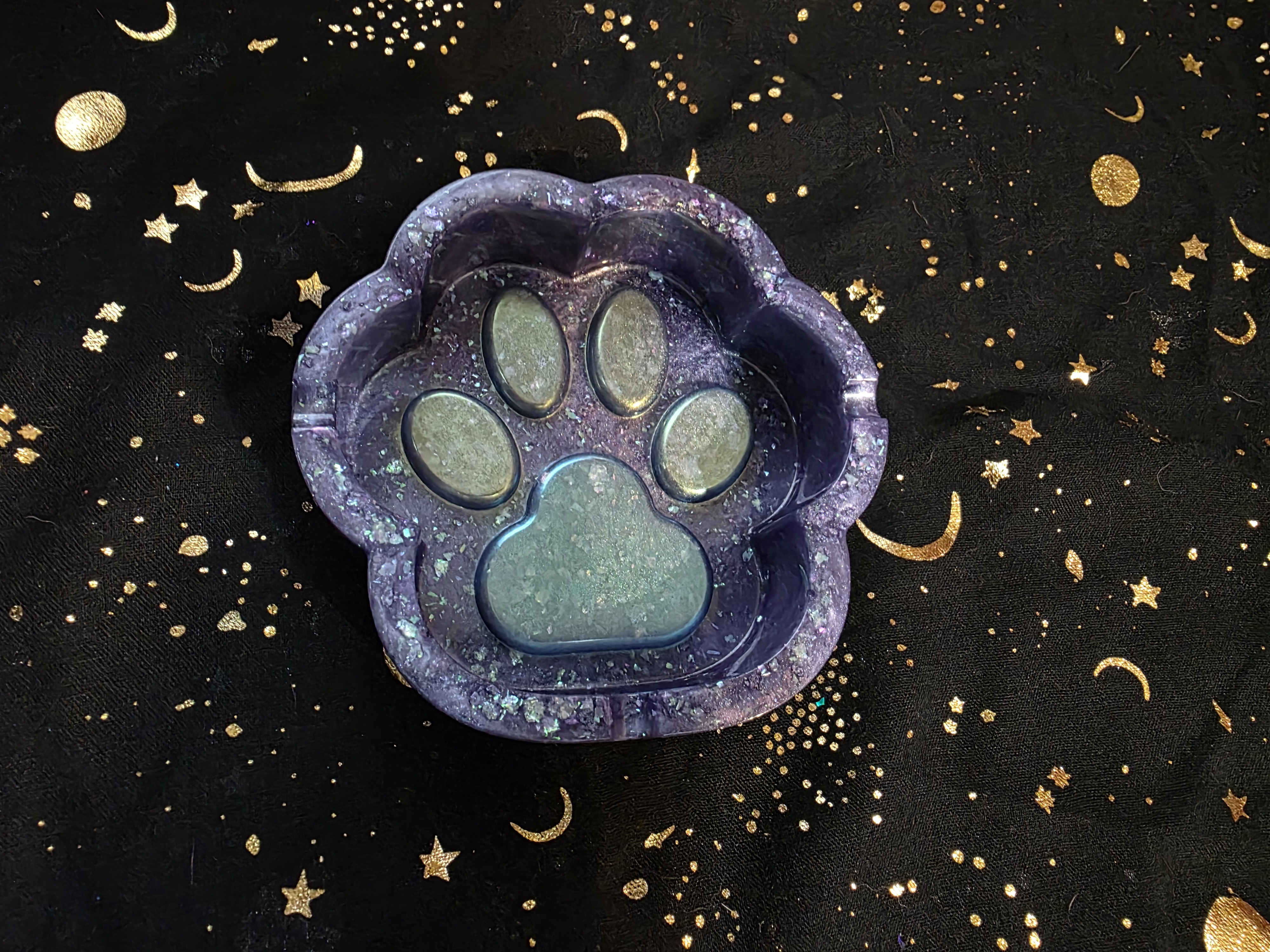 Paw Print Resin Ashtray 