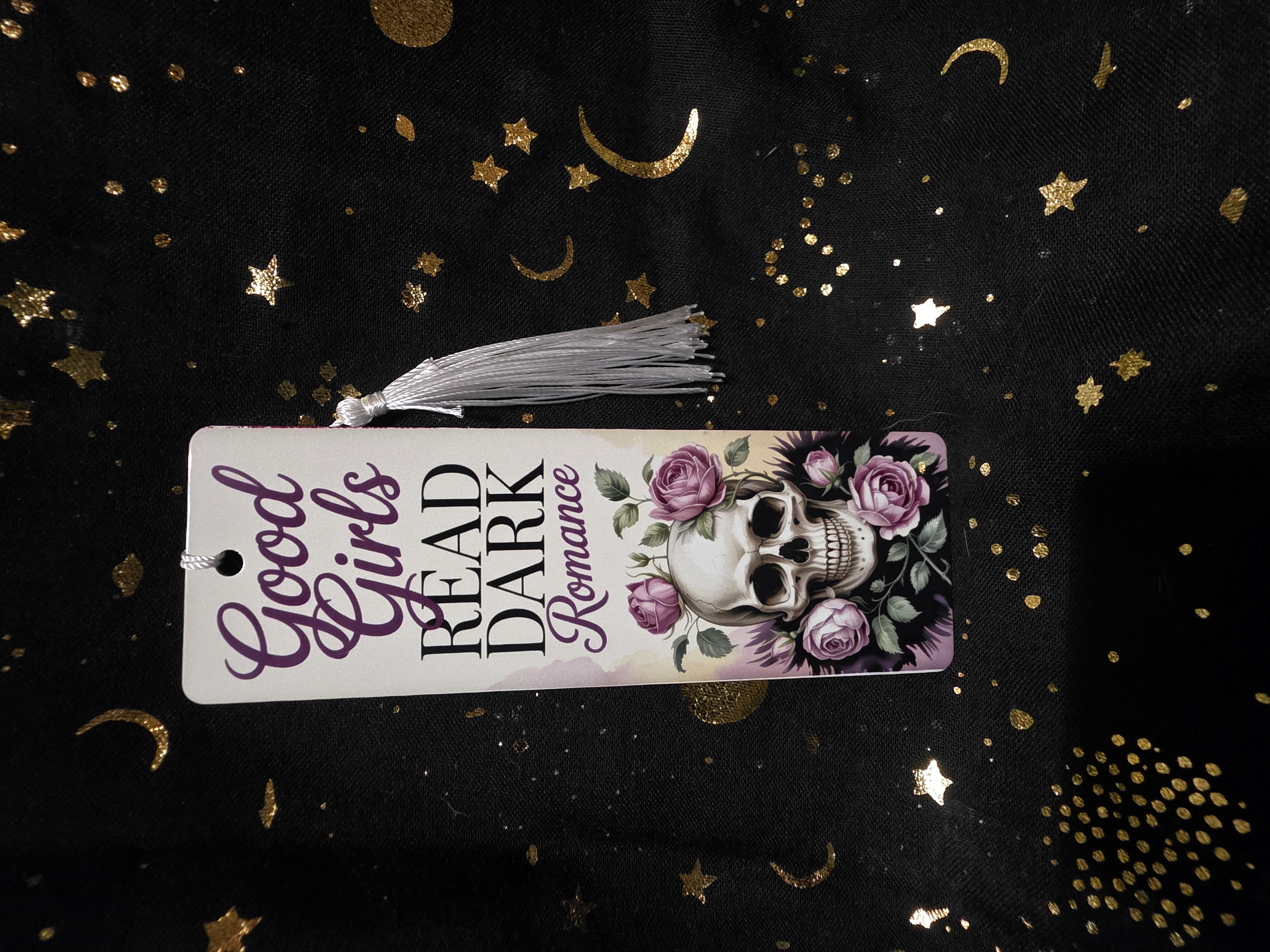 Dark Romance Metal Bookmark