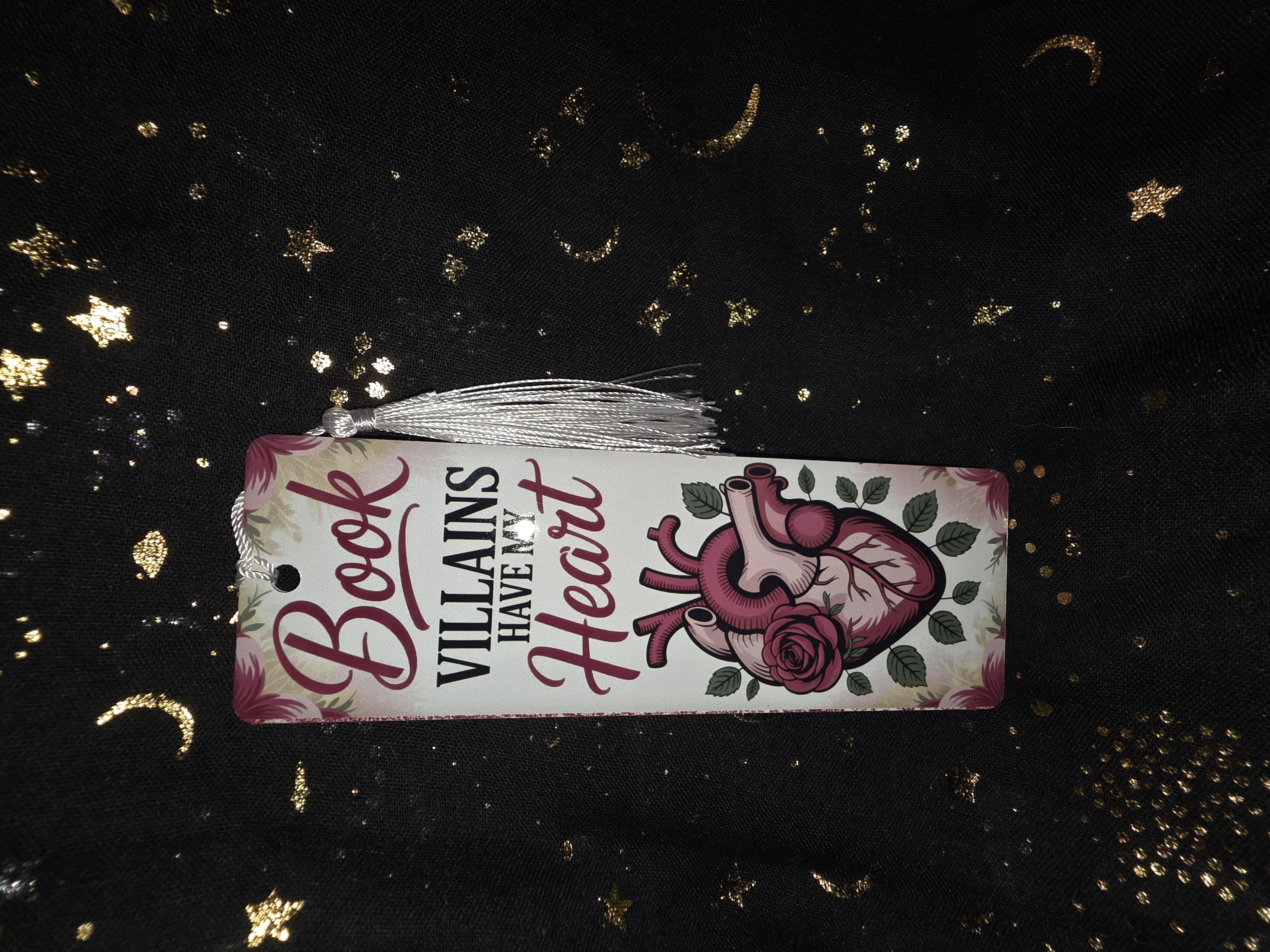 Dark Romance Metal Bookmark