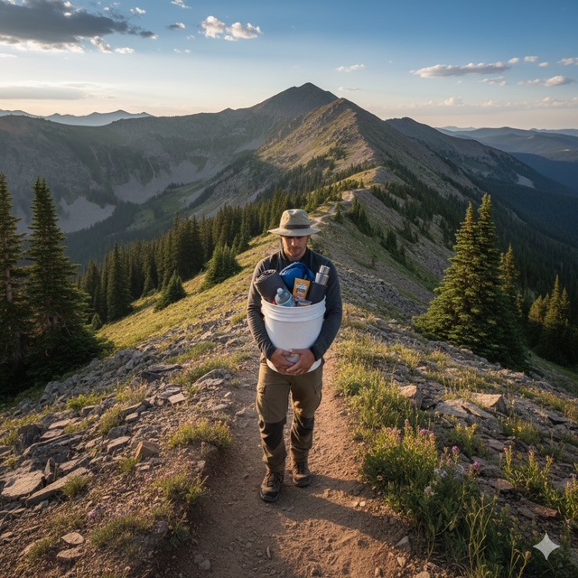 The Original Hiking Bucket.  