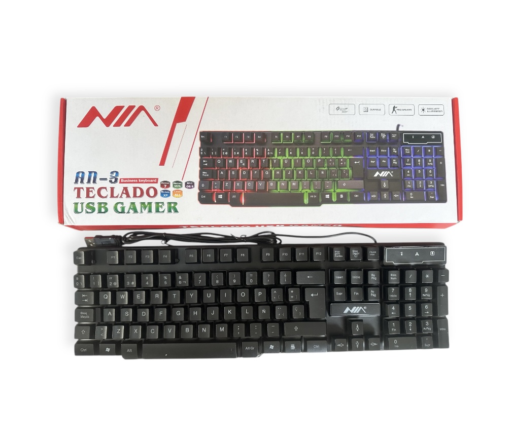 Teclado Gamer Nia Retroiluminado An3