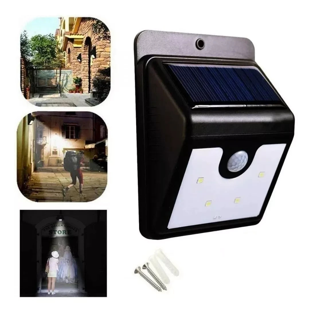 Luz Led Exterior Energia Solar Sensor