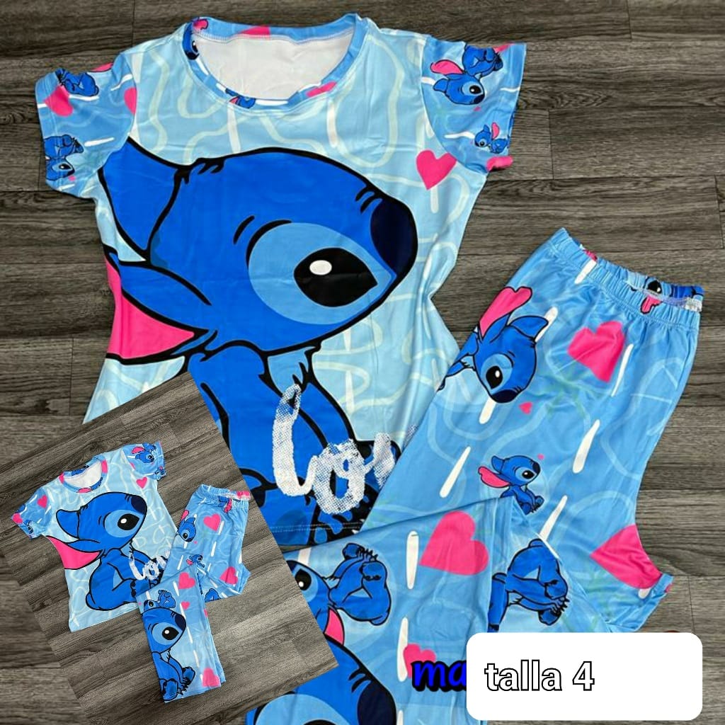 Pijama Piel De Durazno Stich T4