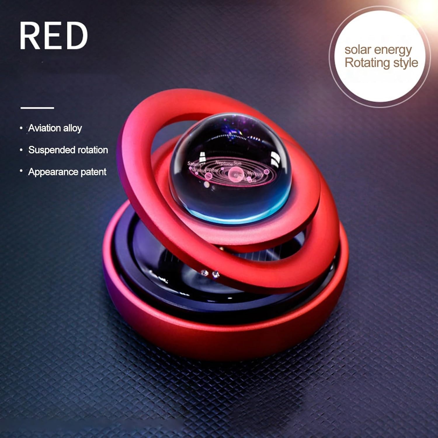 Ambientador Solar Doble Anillo Giratorio