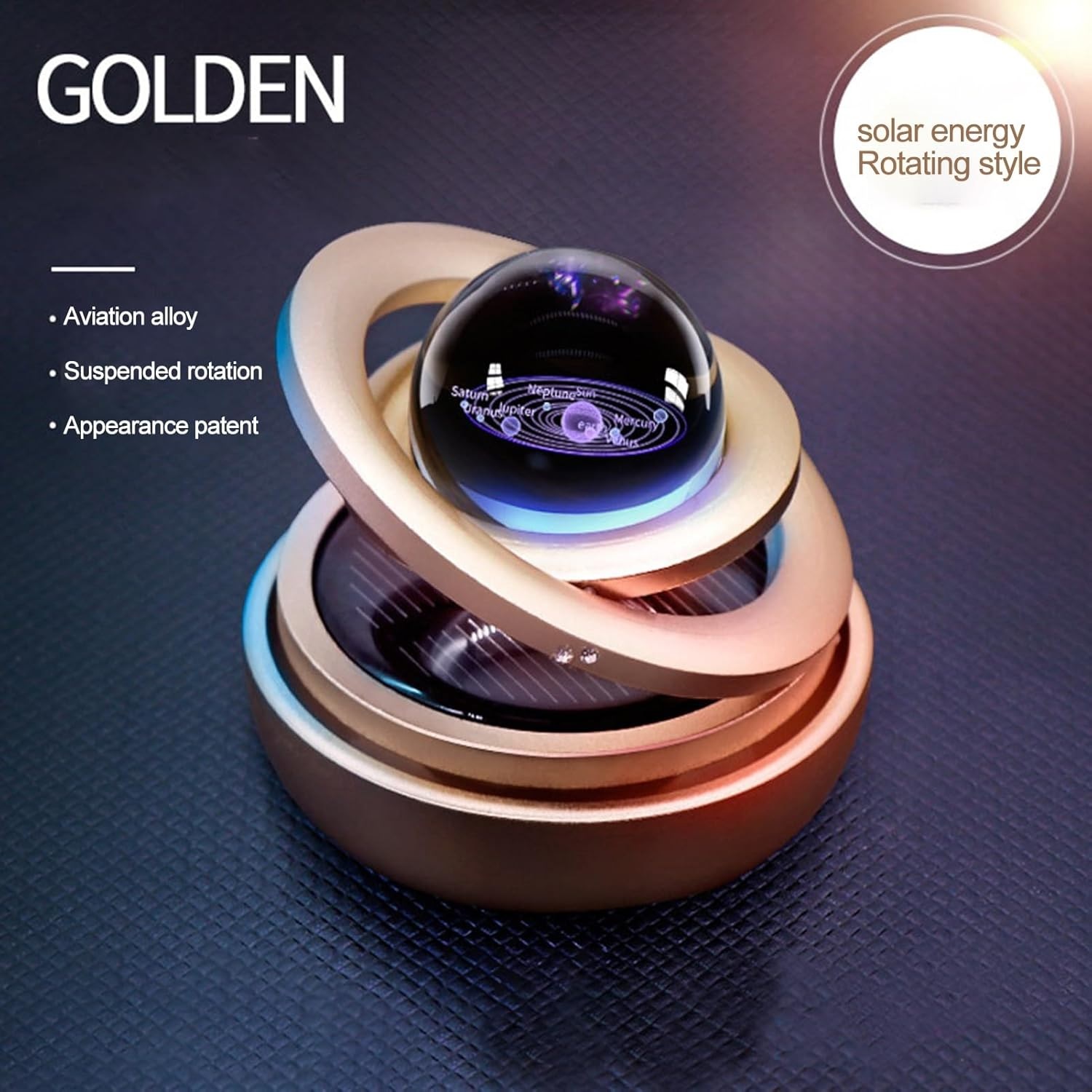 Ambientador Solar Doble Anillo Giratorio