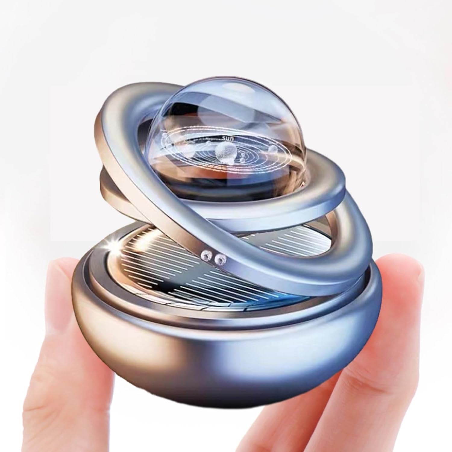 Ambientador Solar Doble Anillo Giratorio