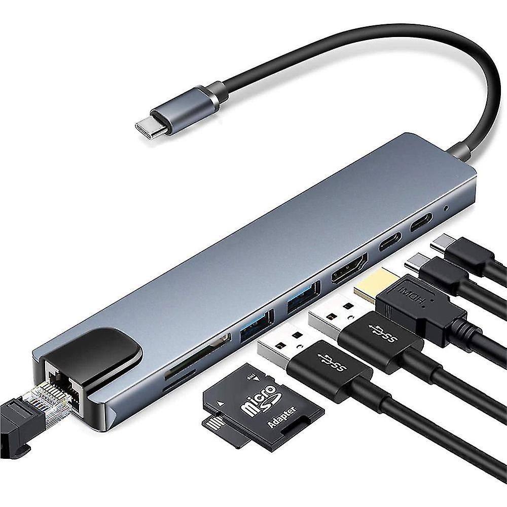 Adaptador Hub USB Tipo-C Multifunción