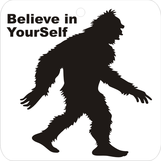 Bigfoot Inspirational Hanging Freshener