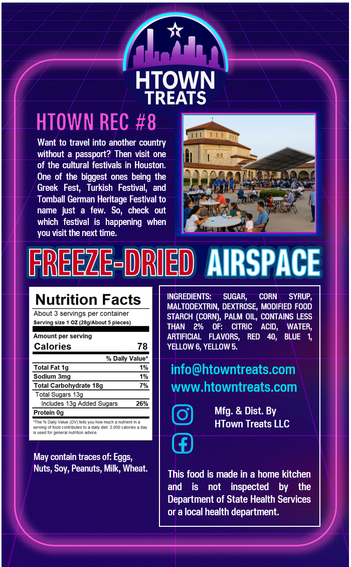 Freeze-Dried Airspace