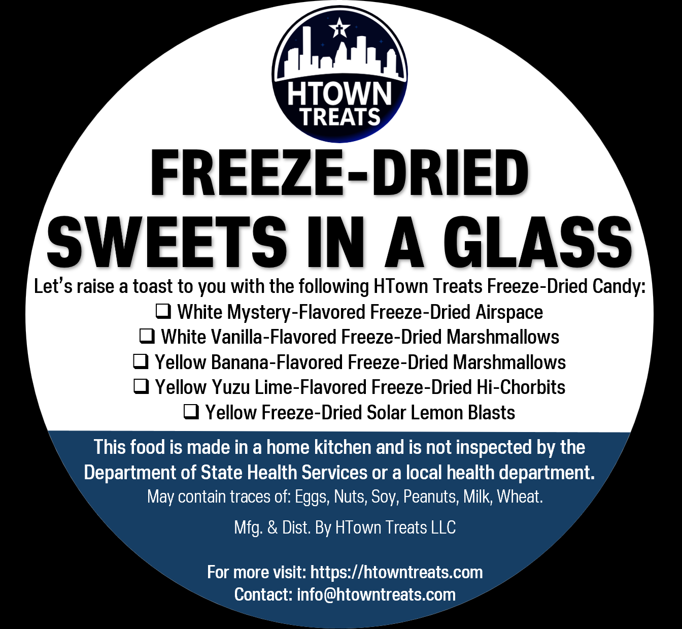 Freeze-Dried Sweets in a Glass