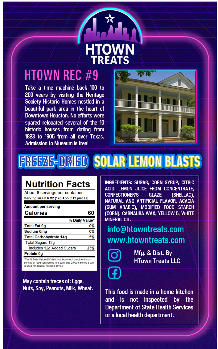 Freeze-Dried Solar Lemon Blasts