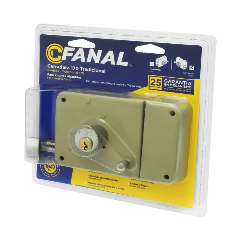 Cerradura Sobreponer 50Mm - Marca Fanal