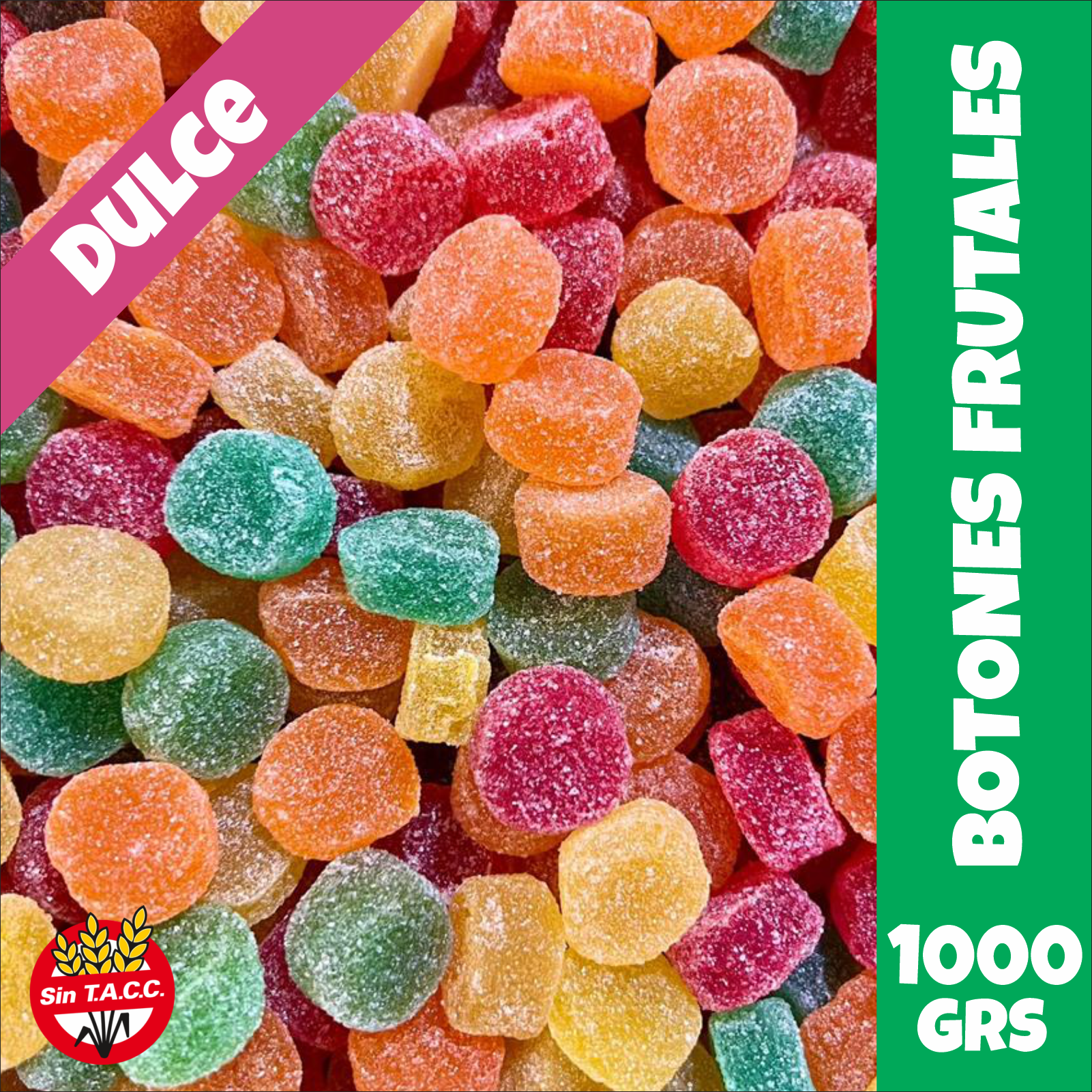 Botones Frutales Mogul