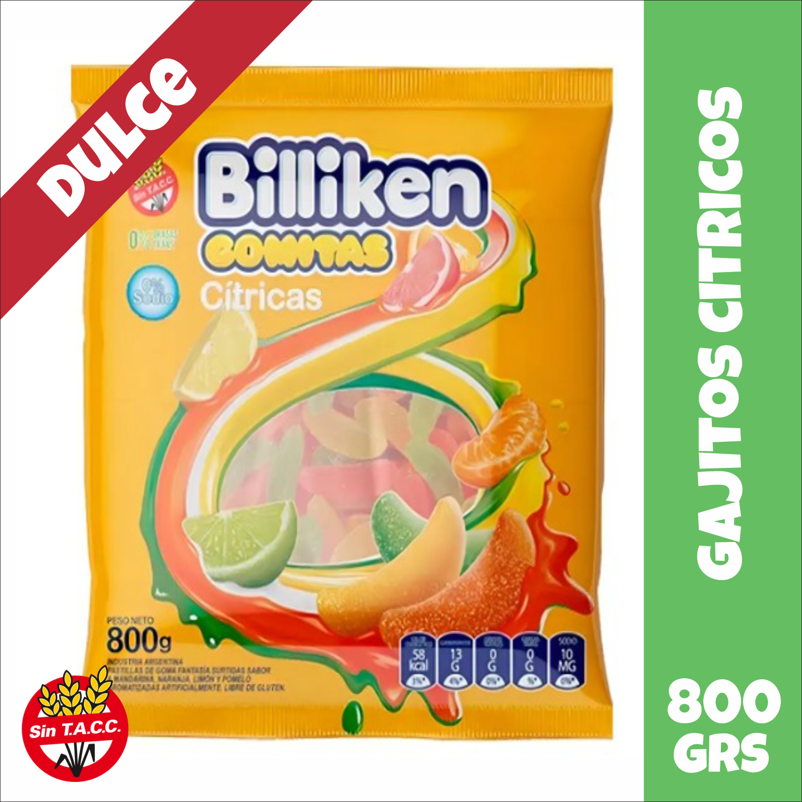 Gajitos Cítricos Billiken