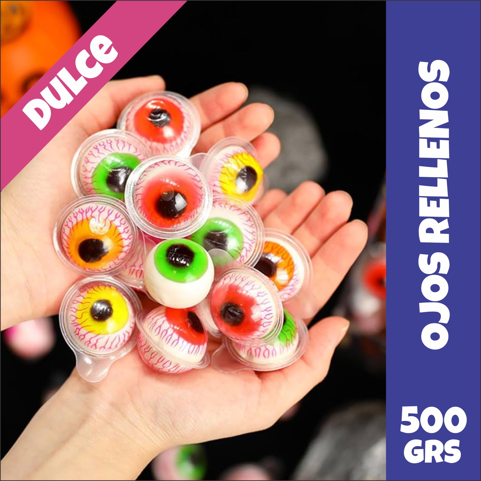 Ojos Rellenos Dulces Importados