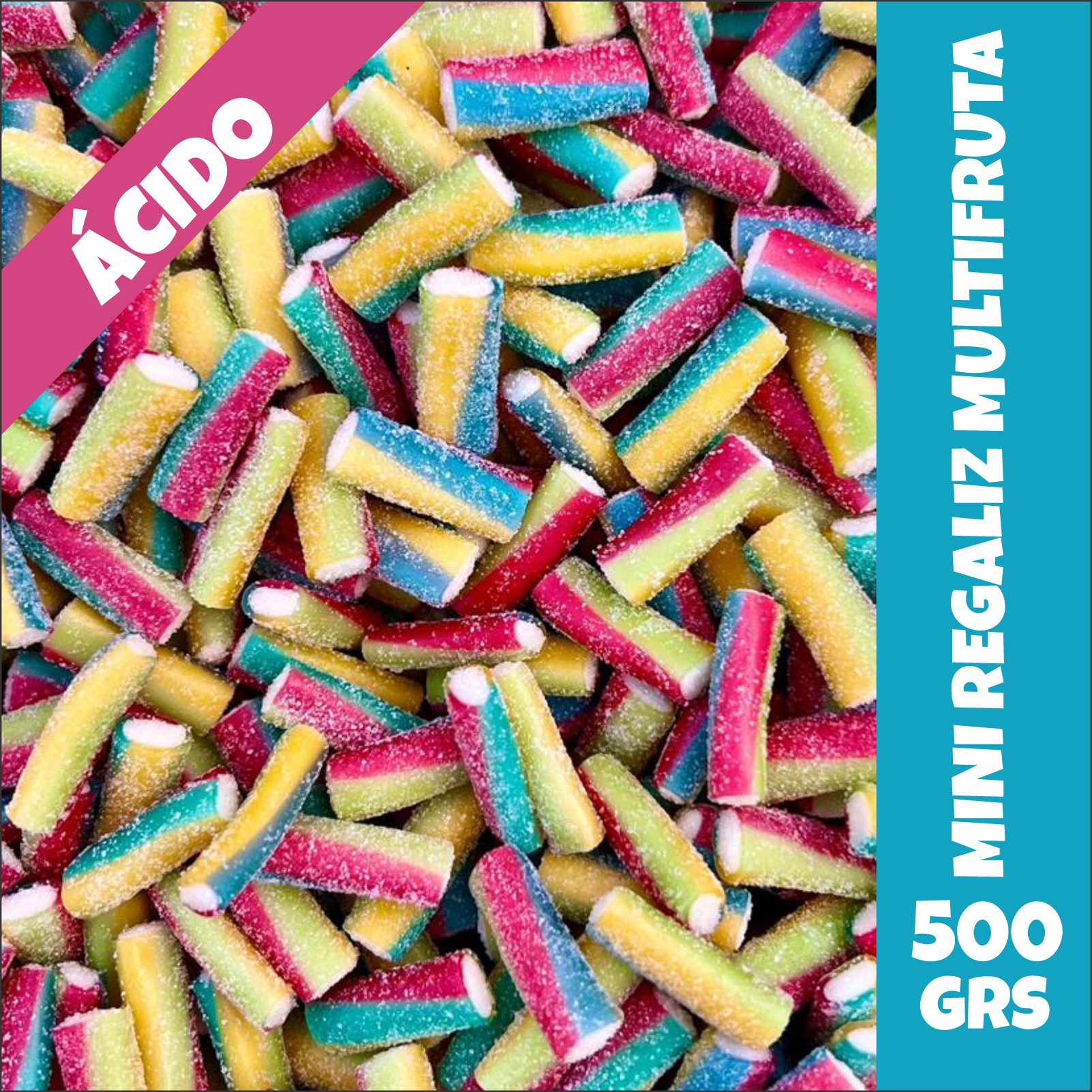 Mini Regaliz Frutal Bull Dog