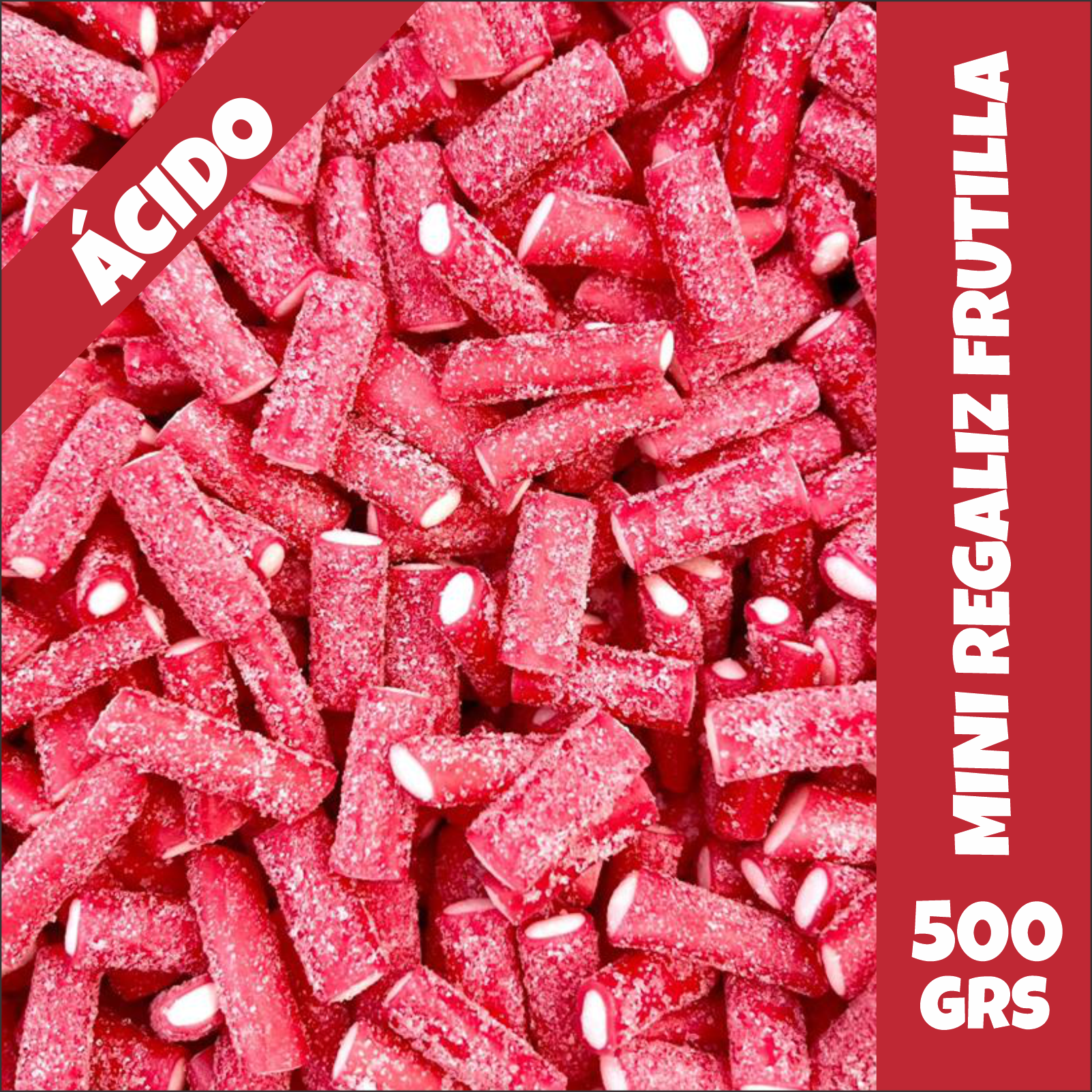 Mini Regaliz de Frutilla Bull Dog