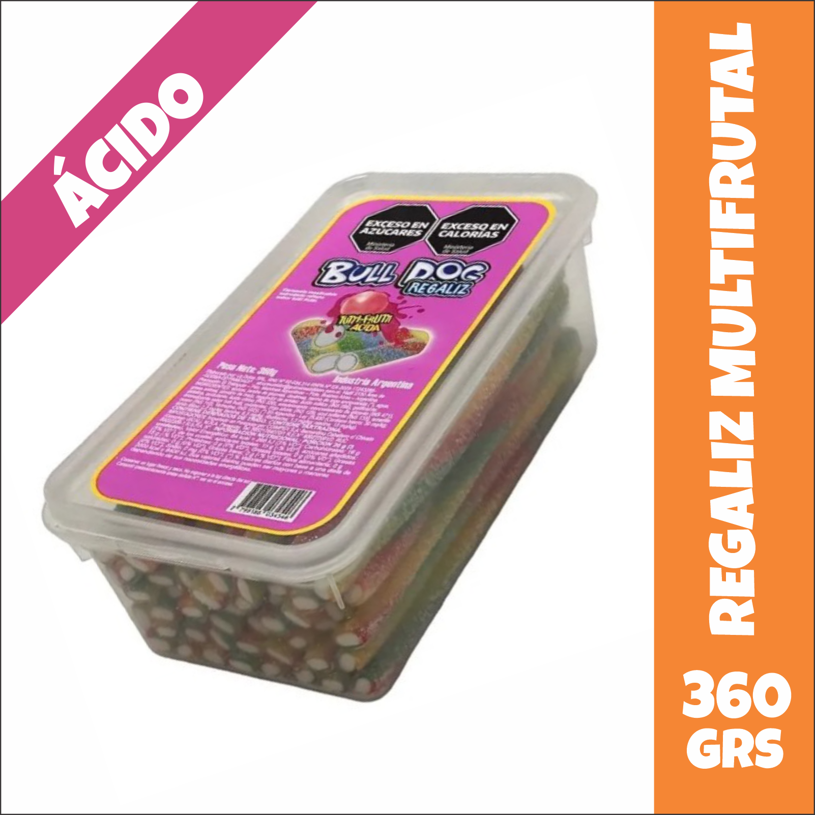 Regaliz Multifrutal Bull Dog