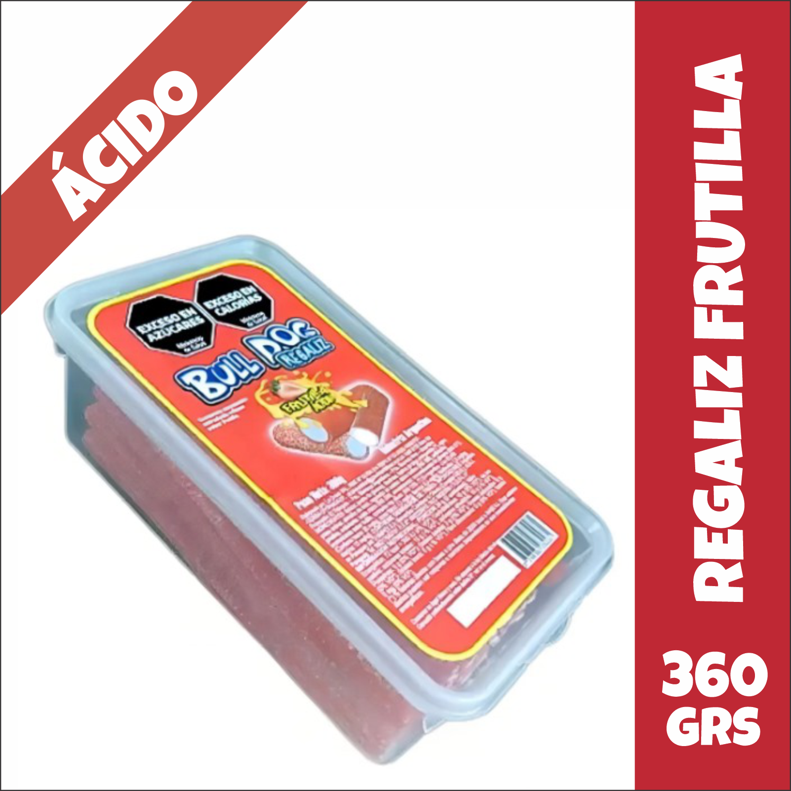 Regaliz de Frutilla Bull Dog