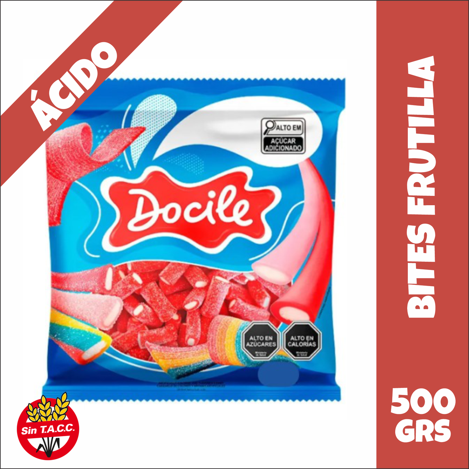 Mini Regaliz (Bites) Ácidos Docile 