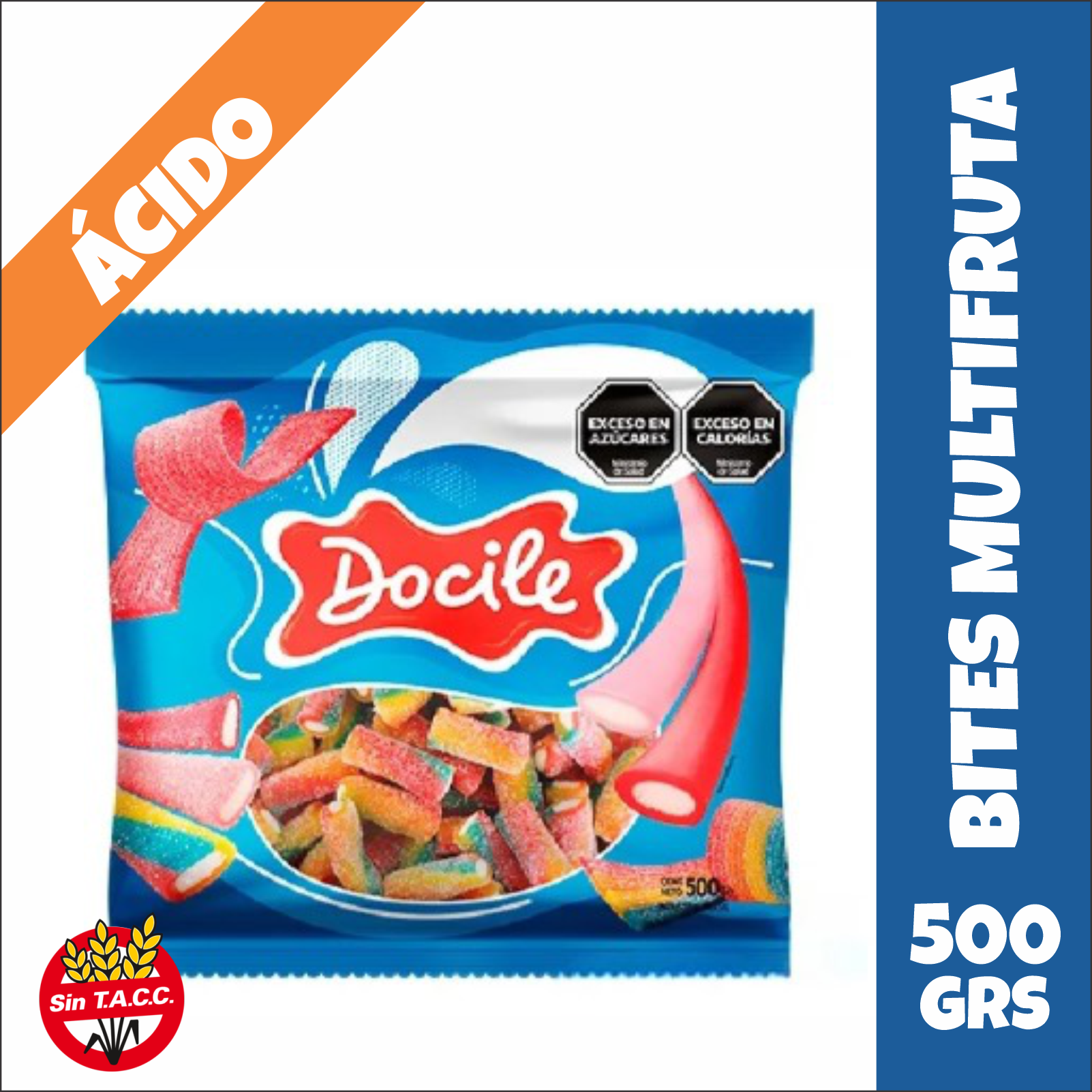 Mini Regaliz (Bites) Mixed Multifrutal Docile