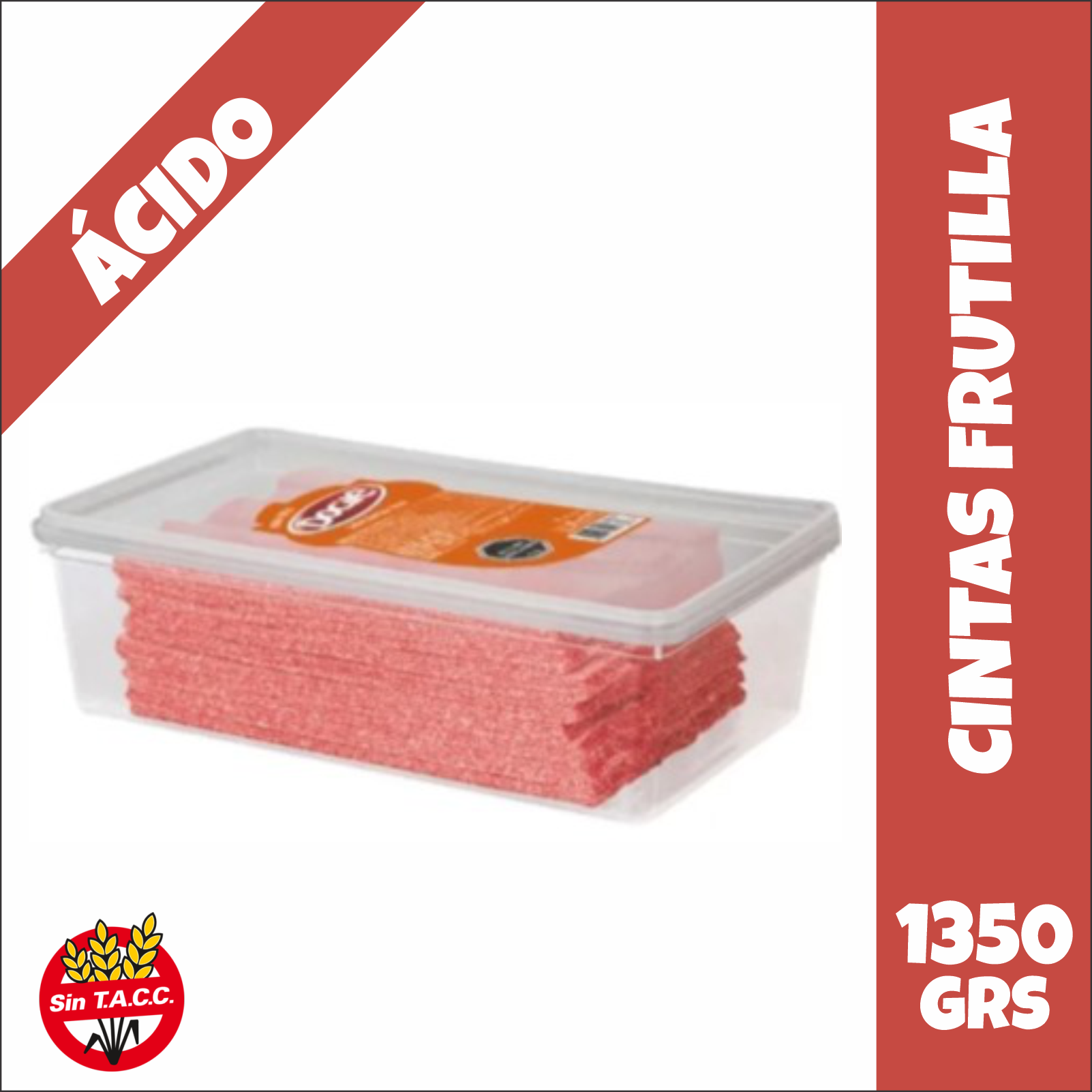 Cintas Frutilla Docile