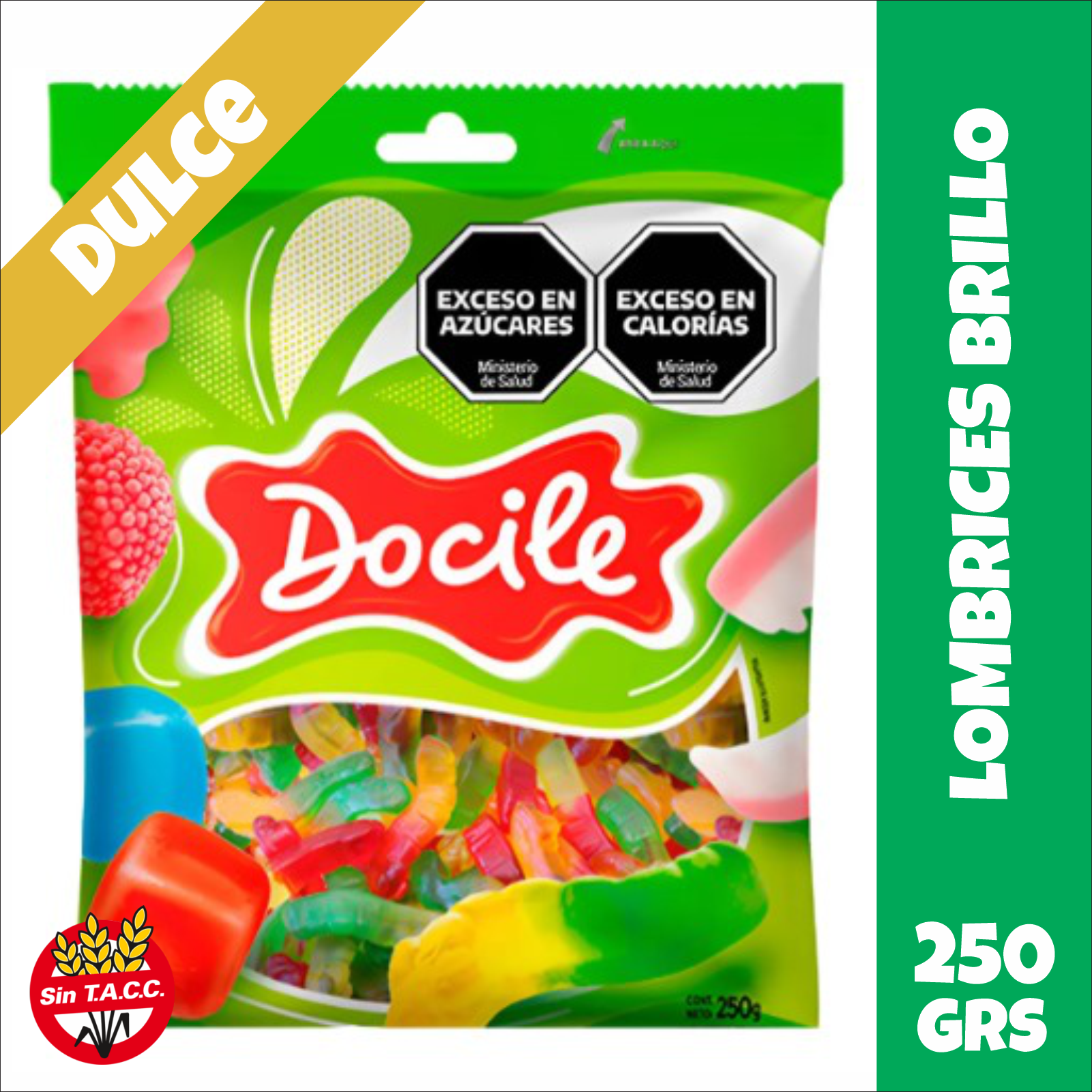 Lombrices Con Brillo Docile