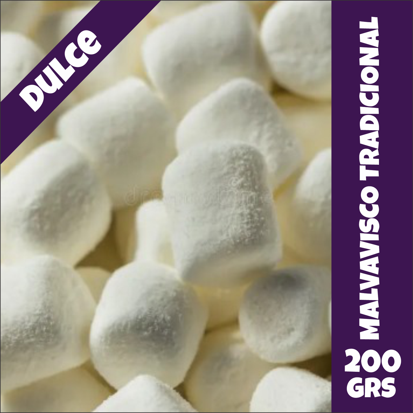 Malvaviscos Tradicional Blanco Buffys