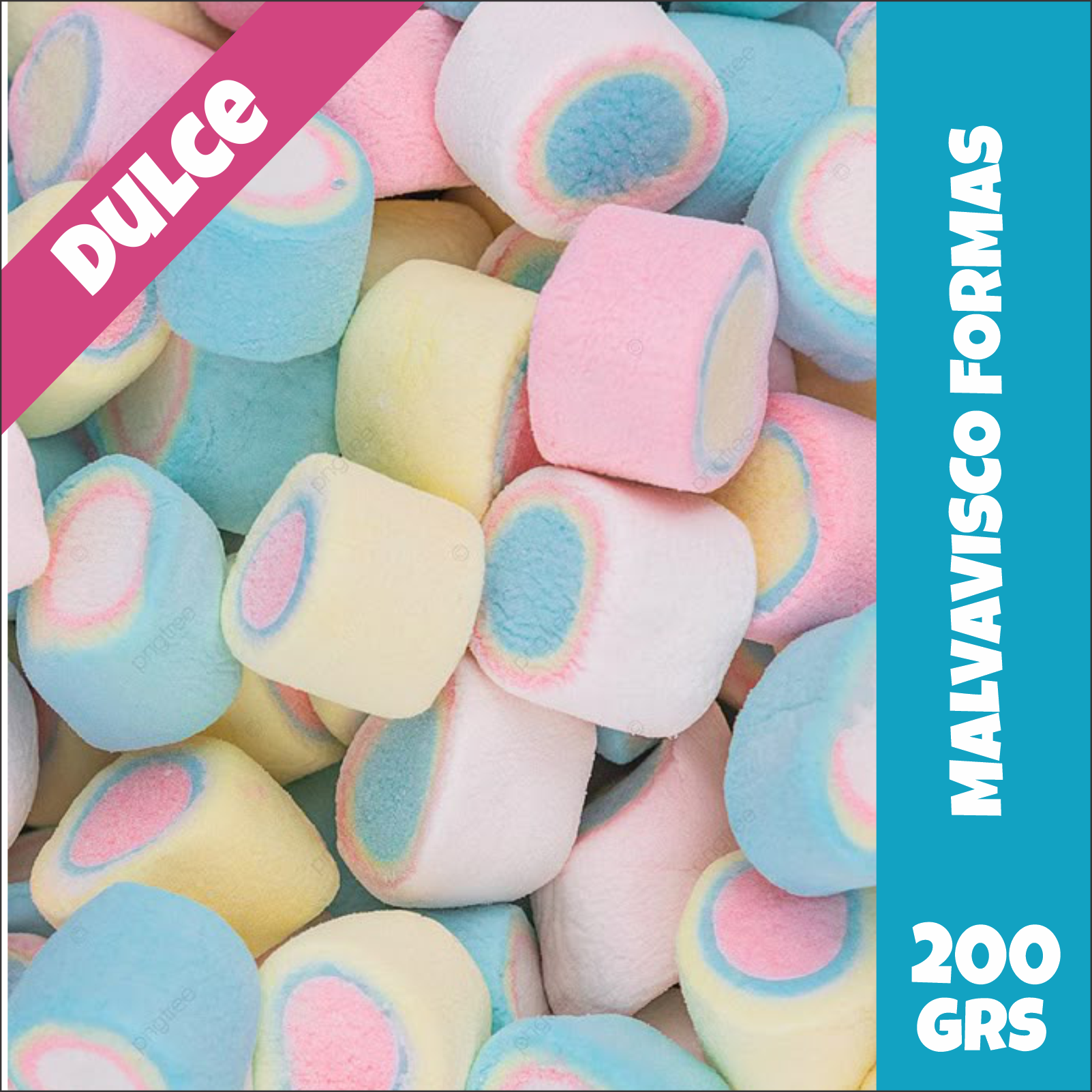 Malvaviscos Formas Multicolor Buffys