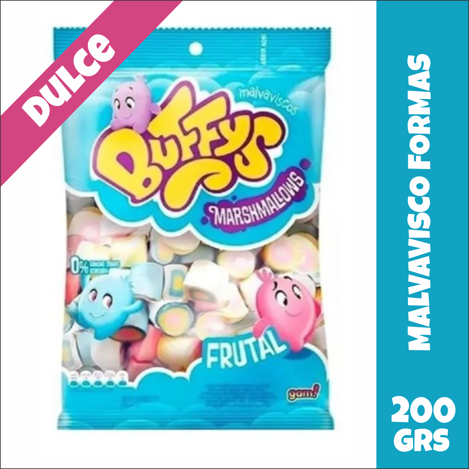 Malvaviscos Formas Multicolor Buffys