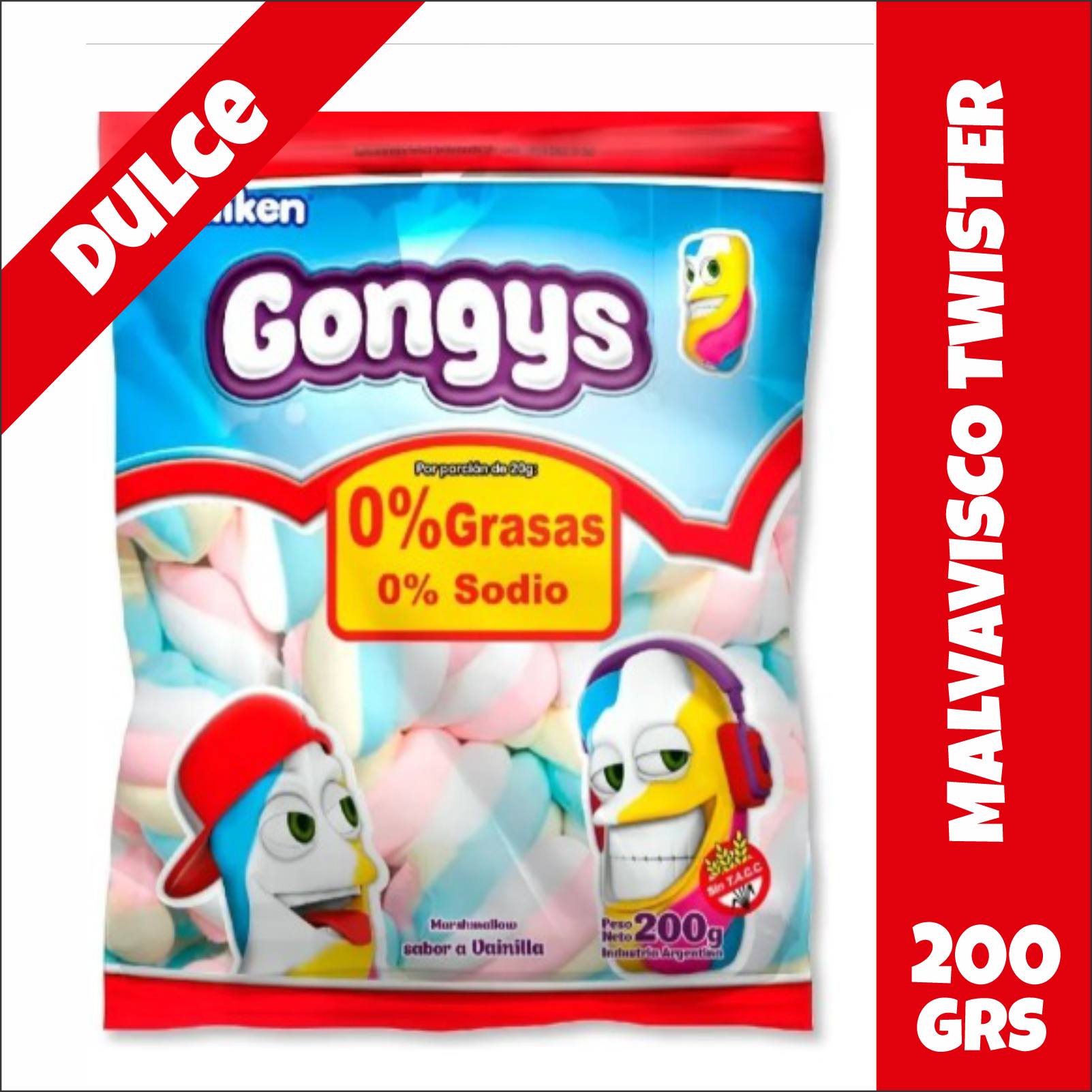 Malvaviscos Twister Gongys
