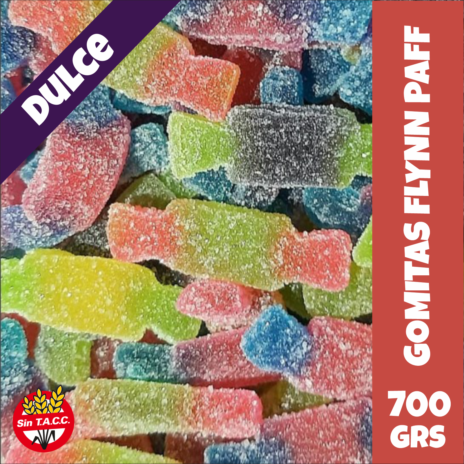 Caramelos de Gelatina Azucarada Flynn Paff 