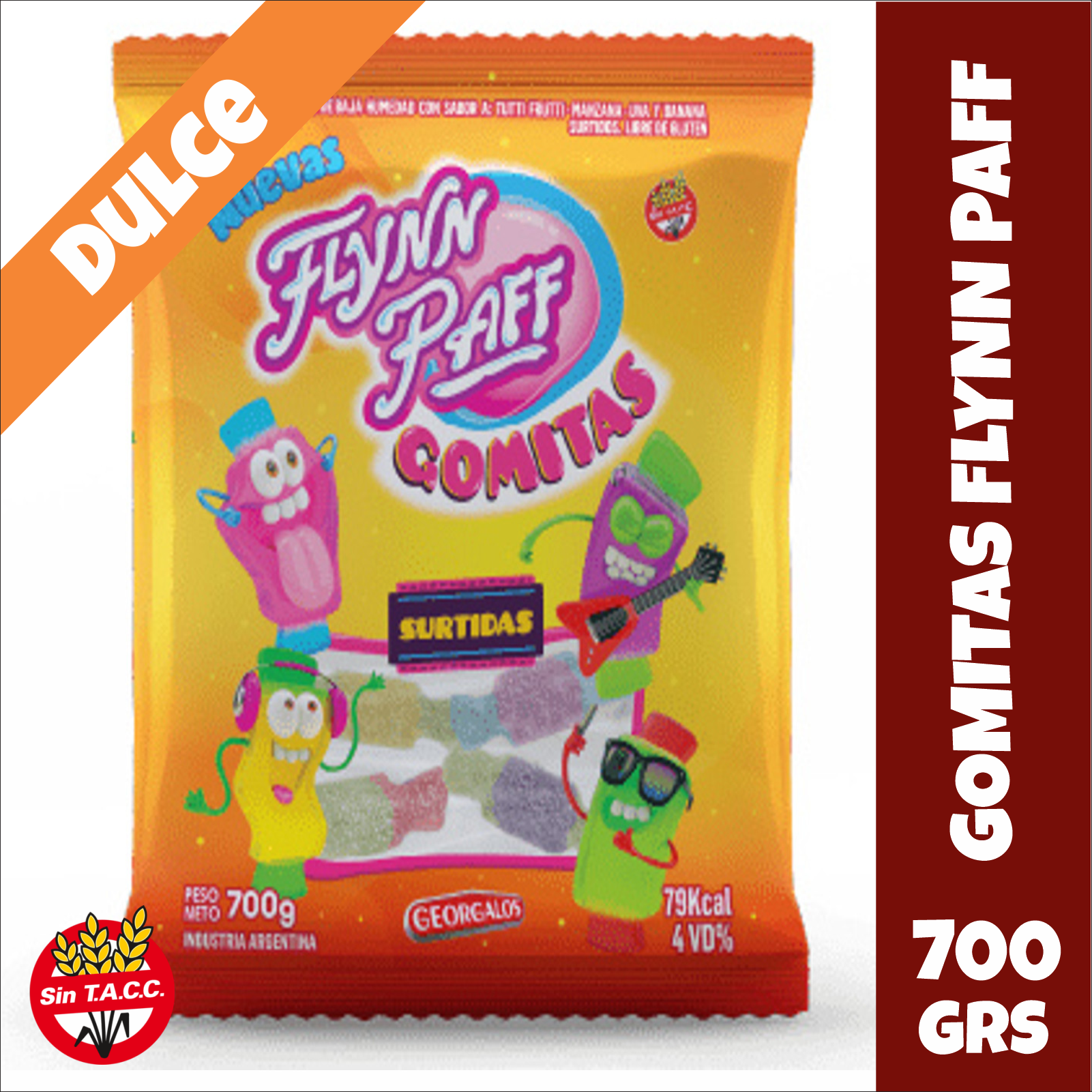 Caramelos de Gelatina Azucarada Flynn Paff 