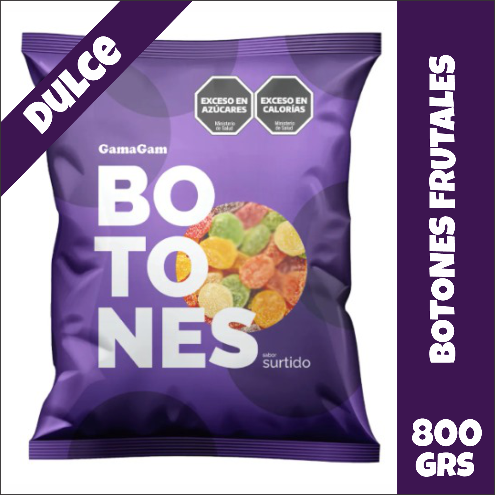 Botones Frutales Dulces Gamma Gam