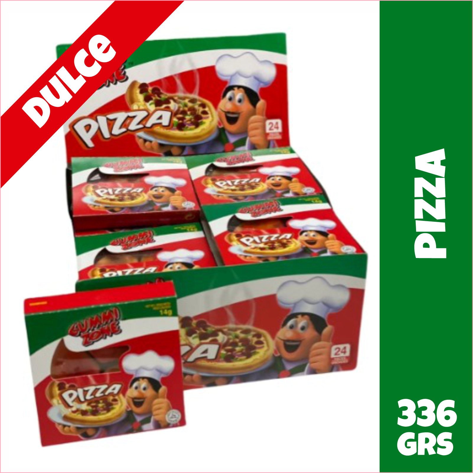 Porciones de Pizza Dulces Gummi Zone
