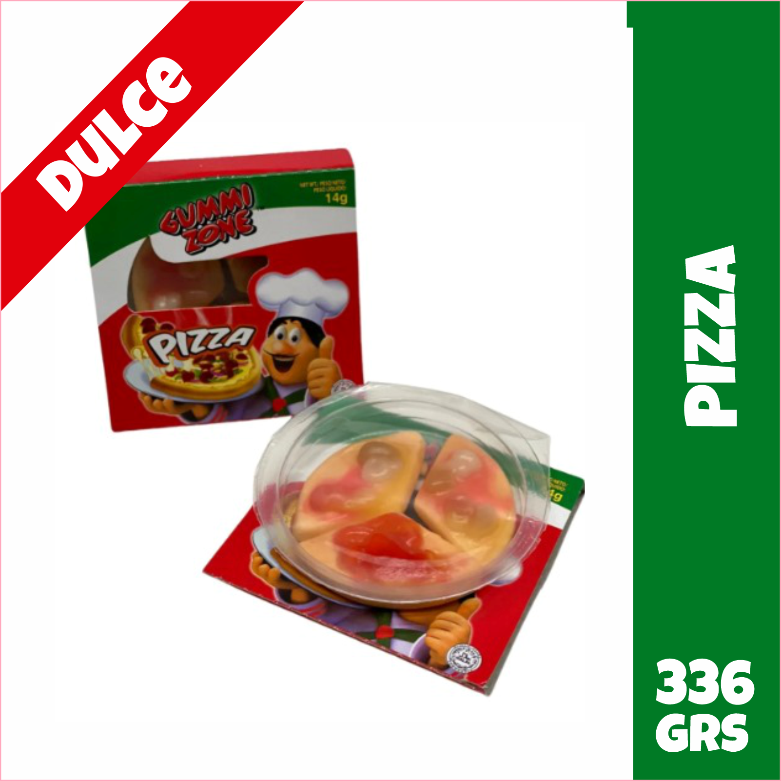 Porciones de Pizza Dulces Gummi Zone