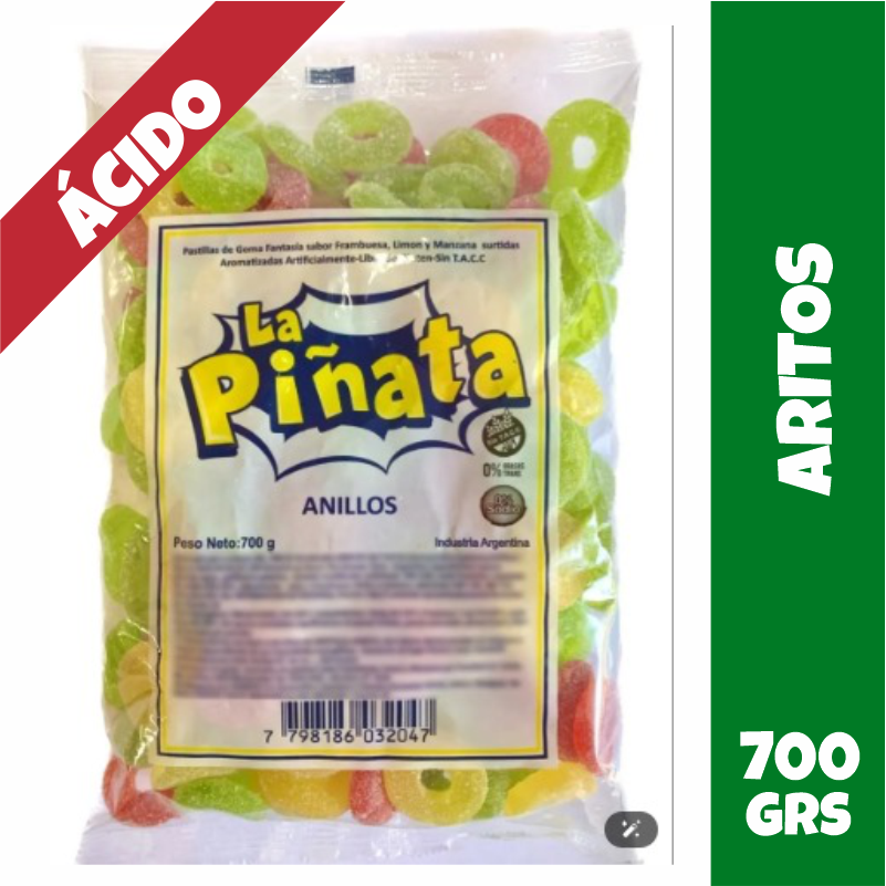 Aritos Ácidos La Piñata