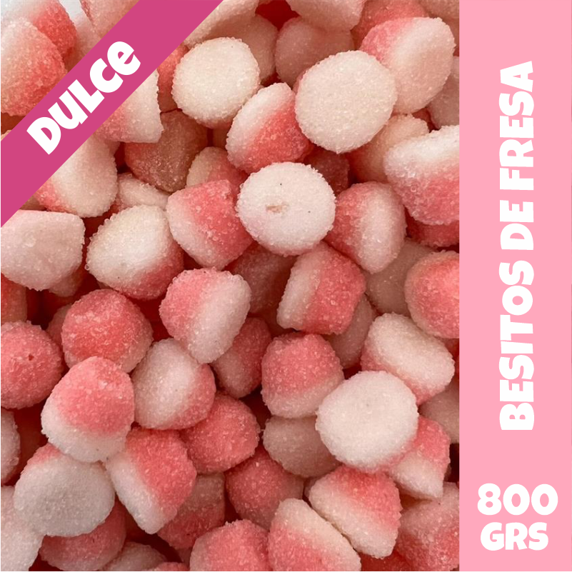 Besitos de Fresa Dulces Plenario