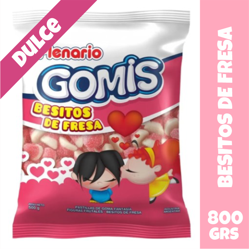 Besitos de Fresa Dulces Plenario