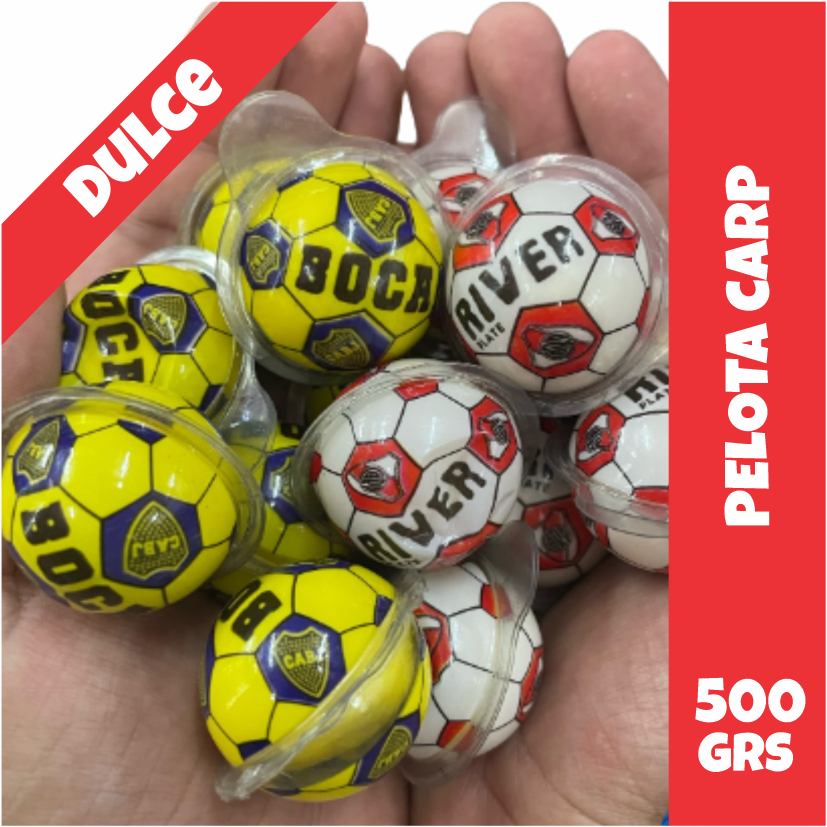 Gomita rellena Pelota CARP (sabor fresa) Dulce Importada