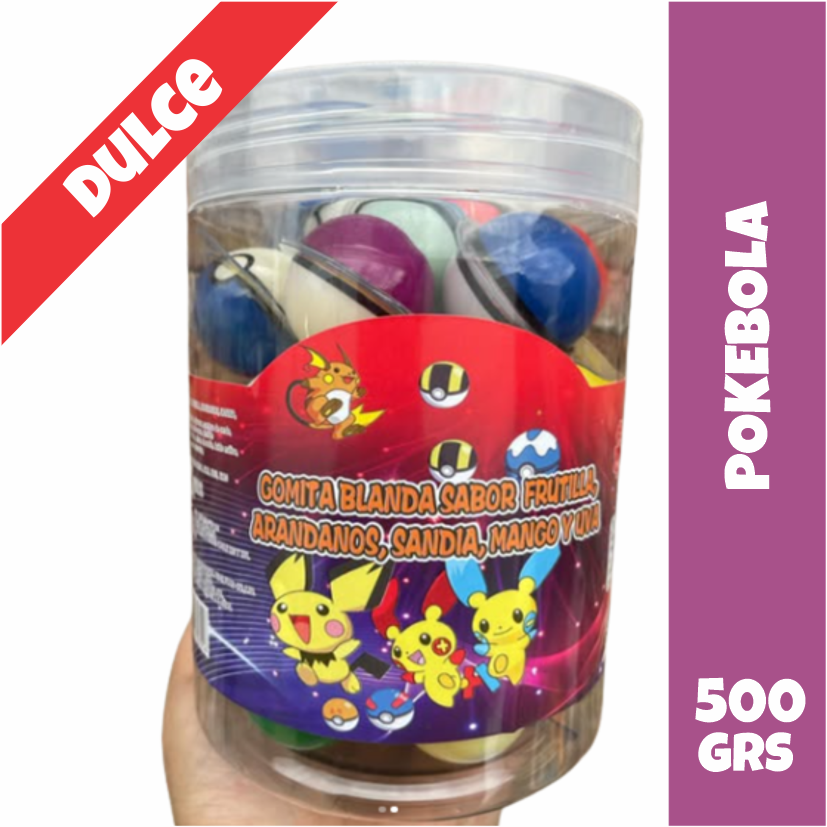Gomita Pokebola Sabor Frutal Dulce Importada