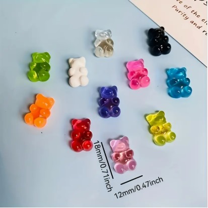 Imanes para la heladera en forma de ositos de goma