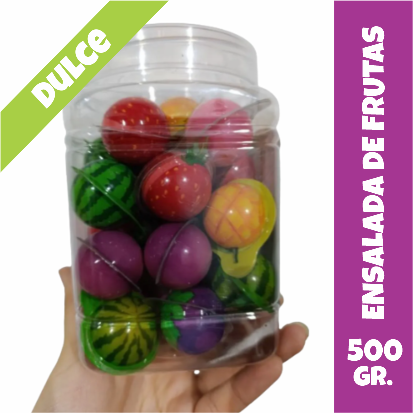 Gomitas Ensalada de Frutas Dulces Rellenas Importadas