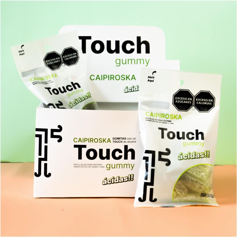 Gomitas con alcohol sabor cóctel de Vodka y Lima - Caipiroska