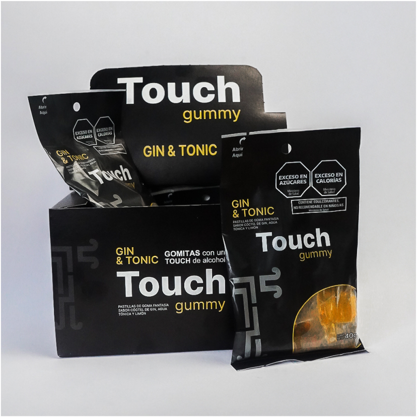 Gomitas con alcohol sabor cóctel de Gin, Agua Tónica y Limón - Gin Tonic