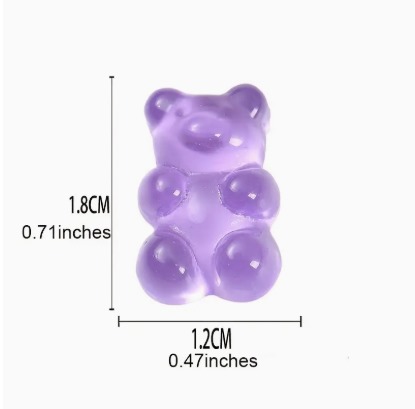 Imanes para la heladera en forma de ositos de goma degrade