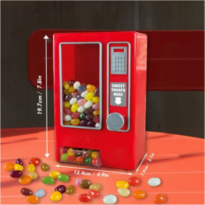 Mini Dispenser de Golosinas - Máquina Vending Retro